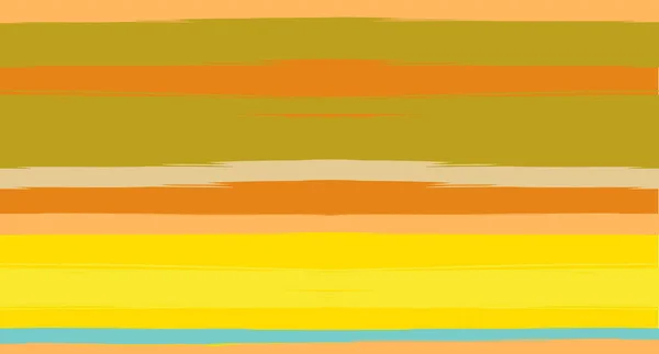 Orange Brown Vector Watercolor Sailor Stripes Trendy Seamless Summer Pattern — стоковий вектор