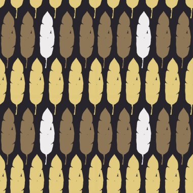 Modern Tropikal Vektör Kusursuz Düzen. Zarif Erkek Gömlekli Kadın Elbisesi dokusu. Doodle Çiçek Geçmişi. Güzel Yaz Tekstili. Muz Yaprakları Karahindiba Canavarı Tüysüz Tropik Şablon.