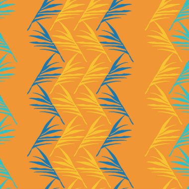 Trend Tropikal Vektör Kusursuz Düzen. Tüylü Karahindiba Muz Tropikal Tertemiz Yapraklar. Doodle Çiçek Geçmişi. Zarif Erkek Gömlekli Kadın Elbisesi dokusu. Güzel Yaz Tekstili.