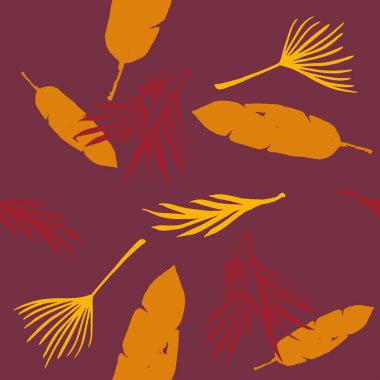 Modern Tropikal Vektör Kusursuz Düzen. Güzel Erkek Gömlekli Kadın Elbisesi dokusu. Doodle Çiçek Geçmişi. Şık Yaz Tekstili. Tüylü Karahindiba Muzu Canavarı Yapraksız Tropikal Kalıp.