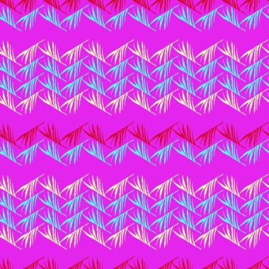 Trend Tropikal Vektör Kusursuz Düzen. Muz Yaprakları Canavarımsı Karahindiba Tüylü Tropikal Kusursuz Desen. Zarif Erkek Gömlekli Kadın Elbisesi dokusu. Boyalı Çiçek Arkaplanı. Güzel Yaz Moda.