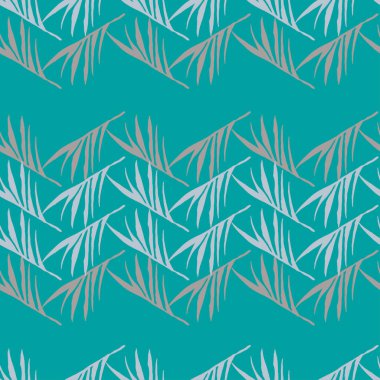 Hipster Tropikal Vektör Kusursuz Düzen. Boyalı Çiçek Arkaplanı. Tüylü Karahindiba Canavarı Muz Tropikal Kusursuz Şekil Yapıyor. Zarif Erkek Gömlekli Kadın Elbisesi dokusu. Güzel Yaz Moda.