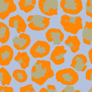 Leopar İzi Kusursuz Vektör Tasarımı. Modern kumaş dokusu, Vahşi Kürk Tekrarı deseni. Zarif Çita Ormanı Kusursuz Leopar İzi. Zengin VIP Hayvan Derisi Modeli. Çita Tekstil Arkaplanı.