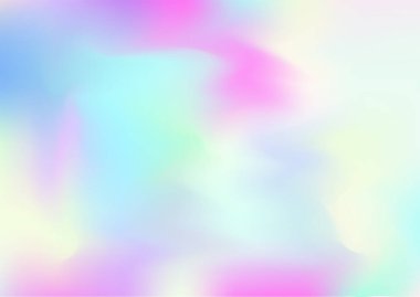 Hologram Moda Sancağı. Yanardöner Holografik Akışkan Kız Yatay Arkaplan Neon Kağıt Kaplama, 80 'ler, 90' lar Müzik Duvar Kağıdı Gökkuşağı Hologram Kapağı. Odaklanamayan Kız Foil Holo Teal.