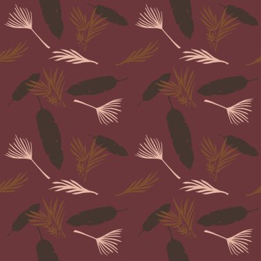 Trend Tropikal Vektör Kusursuz Düzen. Zarif Erkek Gömlekli Kadın Elbisesi dokusu. Muz Yaprakları Tüylü Canavar Karahindiba Tropikal Kusursuz Desen. Doodle Çiçek Geçmişi. Güzel Yaz Moda.