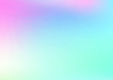 Holografik Sanal Sancak. Neon Doku Kaplaması, 80 'ler, 90' lar Müzik Duvar Kağıdı Gradlı Kız Foil Holo Teal. Floresan Holografik Sıvı Parlak Yatay Arkaplan Gökkuşağı Hologram Kapağı.