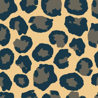 Zarif Çita Safari Kusursuz Leopar İzi. Leopar İzi Kusursuz Vektör Tasarımı. Modern kumaş dokusu, Vahşi Kürk Tekrarı deseni. Zengin VIP Hayvan Derisi Modeli. Çita Tekstil Arkaplanı.