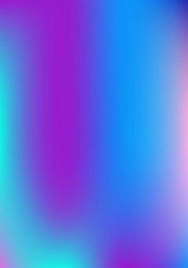 Mor, Pembe, Turkuaz, Mavi Dereceli Parlak Vektör Arkaplanı. Yaygın Gradyan Örtüsü Odaklanmamış Canlı Örtüsü. Akışkan Neon Parlak Duvar Kağıdı. Dikey A4 Harfi Değişik Gradyan Örtüsü.