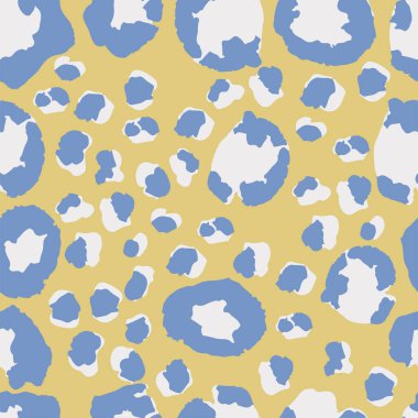 Leopar İzi Kusursuz Vektör Tasarımı. Modern kumaş dokusu, Vahşi Kürk Tekrarı deseni. Zarif Çita Safari Kusursuz Leopar İzi. Cazibeli Hayvan Derisi Modeli. Çita Tekstil Arkaplanı.