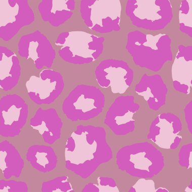 Moda Hayvan Derisi Modeli. Leopar İzi Kusursuz Vektör Tasarımı. Modern kumaş dokusu, Vahşi Kürk Tekrarı deseni. Zarif Çita Safari Kusursuz Leopar İzi. Çita Tekstil Arkaplanı.