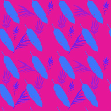 Trend Tropikal Vektör Kusursuz Düzen. Tüylü Karahindiba Canavarı Muz Tropikal Kusursuz Şekil Yapıyor. Güzel Erkek Gömlekli Kadın Elbisesi dokusu. Şık Yaz Tekstili. Çiz Çiçek Arkaplanı.