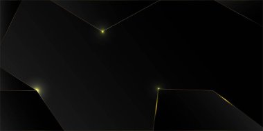 Siyah Lüks Altın Arkaplan. Üç boyutlu Soyut Çokgen Köpüklü Kapak. Royal Premium Business Banner Altın Gümüş Polygon Posteri Yeni Yıl Kutlama Tasarımı. Lüks Kristal Altın Kart