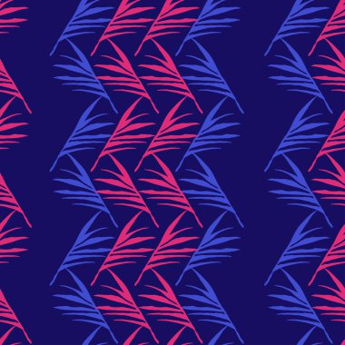 Süper Tropikal Vektör Kusursuz Düzen. Güzel yaz kumaşları. Doodle Çiçek Geçmişi. Zarif Erkek Gömlekli Kadın Elbisesi dokusu. Monstera Muz Karahindiba Tüylü Tropikal Kusursuz Kalıp Bırakıyor.