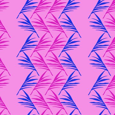 Trend Tropikal Vektör Kusursuz Düzen. Doodle Çiçek Geçmişi. Muz Yaprakları Canavarı Tüylü Karahindiba Tropikal Kusursuz Desen. Zarif Erkek Gömlekli Kadın Elbisesi dokusu. Güzel Yaz Kumaşları.