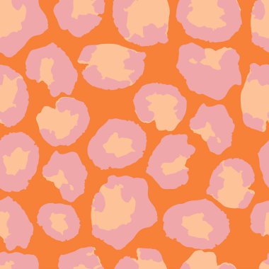 Leopar İzi Kusursuz Vektör Tasarımı. Zarif Çita Vahşi Yaşam Leopar İzi. Modern kumaş dokusu, Vahşi Kürk Tekrarı deseni. Moda Hayvan Derisi Modeli. Çita Tekstil Arkaplanı.