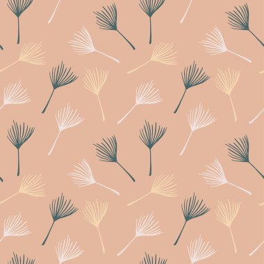 Modern Tropikal Vektör Kusursuz Düzen. Zarif Erkek Gömlekli Kadın Elbisesi dokusu. Doodle Çiçek Geçmişi. Cool Summer Tekstil. Monstera Muz Karahindiba Tüylü Tropikal Kusursuz Kalıp Bırakıyor.