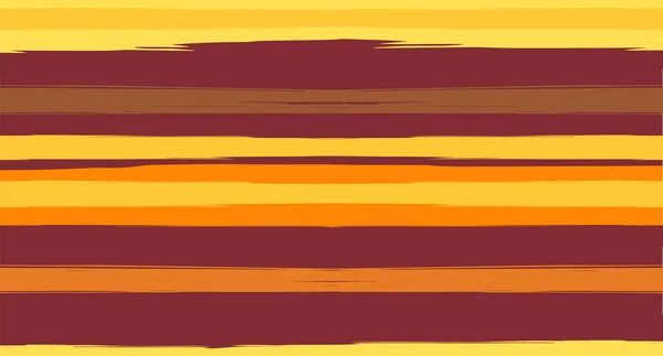 オレンジ ブラウン素敵なシームレス夏のパターン ベクトル水彩セーラーストライプ ヴィンテージトレースグランジ繊維生地デザイン水平ブラシストローク 未塗装インクトレース 幾何学的な秋のプリント — ストックベクタ