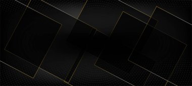 Altın Çizgili Siyah İş Kağıdı. Üç boyutlu Soyut Çokgen Köpüklü Kapak. Yeni yıl kareleri çerçevesi. Kraliyet Gümüş Geo Tasarımı. Golden Rich VIP Üçgen Sınırı. Lüks Kristal Altın Kart.