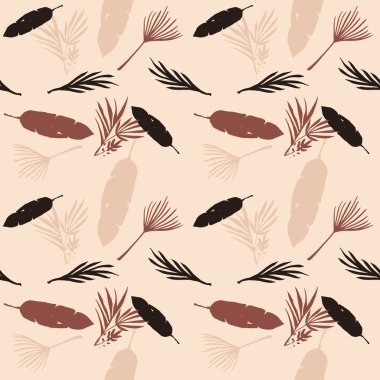 Trend Tropikal Vektör Kusursuz Düzen. Monstera Feather Tüylü Karahindiba Muzu Tropikal Kusursuz Şekil Bırakıyor. Çiçek Özgeçmişi 'ni çiz. Güzel yaz modası. Güzel Erkek Gömlekli Kadın Elbisesi.