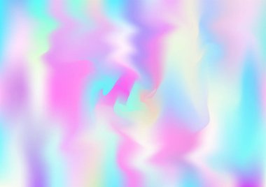 Holografik Sanal Sancak. Gökkuşağı Hologram Kapağı. Yanardöner Holografik Sıvı Kız Yatay Duvar Kağıdı Üstü Kaplama, 80 'ler, 90' lar Müzik Gradyan Kız Foil Holo Teal.