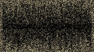 Parıldayan Kış Çekirdekleri. Altın, Gümüş Zengini Uçan Yıldızlar Konfeti. VIP Altın, Gümüş Parıltı, Parıltı, Gradient Stars Confetti. Pahalı Lüks Noel Çiçeği Vektör Arkaplanı.