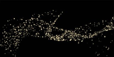 Altın, Gümüş Zengini Düşen Yıldızlar Konfeti. Birinci sınıf lüks Noel Kutlaması Vektör Arkaplanı. VIP Altın, Gümüş Parıltı, Parıltı, Gradient Stars Confetti. Işıl ışıl kış folyosu.