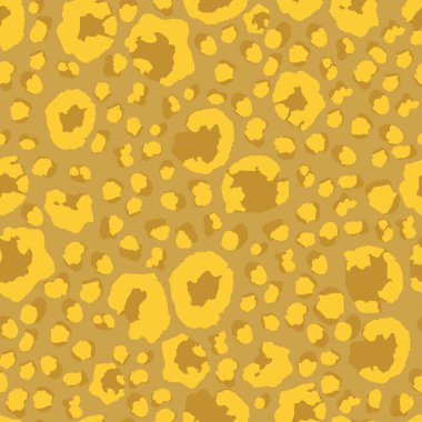 Leopar İzi Kusursuz Vektör Tasarımı. Modern kumaş dokusu, Vahşi Kürk Tekrarı deseni. Zarif Çita Safari Kusursuz Leopar İzi. Cazibeli Hayvan Derisi Modeli. Çita Tekstil Arkaplanı.