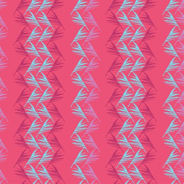 Süper Tropikal Vektör Kusursuz Düzen. Şık Yaz Kumaşları. Güzel Erkek Gömlekli Kadın Elbisesi dokusu. Doodle Çiçek Geçmişi. Karahindiba Muzu Tüylü Canavar Yaprakları Tropikal Kusursuz Desen.