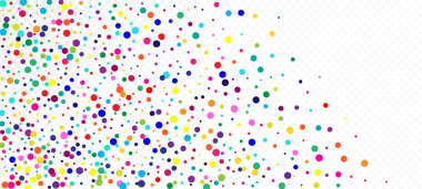 Gökkuşağı Konfeti Hippi Vektör Duvar Kağıdı. Düşen Parıltı Sequins Frame. Karnaval Hareketi Çelengi. Noel, Yeni Yıl, Doğum günü Sihirli Madalyası. Gökkuşağı Konfeti Düşüyor. Tatil Kutlaması