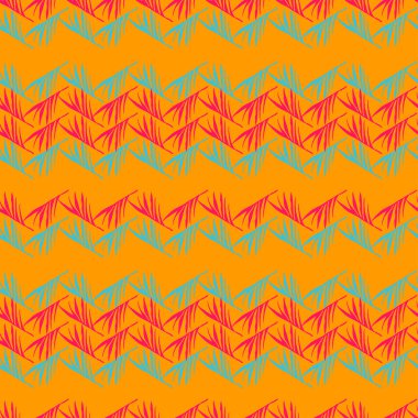 Hipster Tropikal Vektör Kusursuz Düzen. Doodle Çiçek Geçmişi. Tüylü Muz Canavarı Karahindiba Yaprakları Tropikal Kusursuz Desen. Zarif Erkek Gömlekli Kadın Elbisesi dokusu. Güzel Yaz Tekstili.