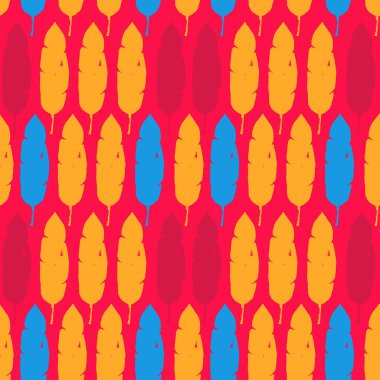 Trend Tropikal Vektör Kusursuz Düzen. Çiçek Özgeçmişi 'ni çiz. Cool Summer Fashion. Zarif Erkek Gömlekli Kadın Elbisesi dokusu. Karahindiba Muzu Tüylü Canavar Yaprakları Tropikal Kusursuz Desen.