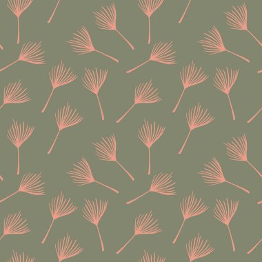 Modern Tropikal Vektör Kusursuz Düzen. Serin Yaz Kumaşları. Muz Yaprakları Tüylü Karahindiba Canavarı Tropikal Kusursuz Desen. Boyalı Çiçek Arkaplanı. Zarif Erkek Gömlekli Kadın Elbisesi.