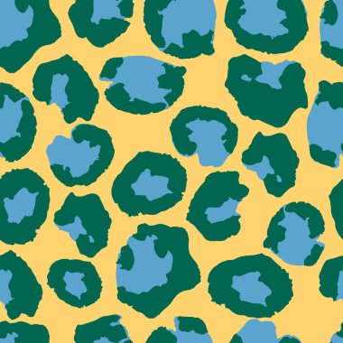 Modern kumaş dokusu, Vahşi Kürk Tekrarı deseni. Havalı Hayvan Derisi Modeli. Zarif Çita Vahşi Yaşam Leopar İzi. Leopar İzi Kusursuz Vektör Tasarımı. Çita Tekstil Arkaplanı.