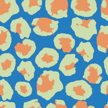 Leopar İzi Kusursuz Vektör Tasarımı. Modern kumaş dokusu, Vahşi Kürk Tekrarı deseni. Zarif Çita Vahşi Yaşam Leopar İzi. Moda Hayvan Derisi Modeli. Çita Tekstil Arkaplanı.