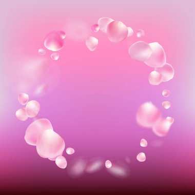 Uçan Gül Yaprakları Konfeti. Düşen Japon Kiraz Gülü Sakura Taç Afişi. Windy Leaves Konfeti Tasarımı. Kozmetik ürünleri reklamı, kadın çiçek arka planı. Zarif Zengin VIP Kadın Şablonu.