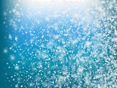 Kış Tatilleri Kar Taşıyıcı Arkaplanı. Noel, Yeni Yıl Kutlaması Kar Taneleri Şablonu. Gerçekçi Uçan Kar, Fırtına Gökyüzü Efekti. Kış Reklam Dekorasyonu. Kış Tatilleri Mavi Konfeti