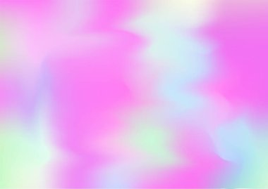 Hologram Moda Sancağı. Flüoresan Holografik Sıvı Işık Yatay Duvar Kağıdı Örtüsü, 80 'ler, 90' lar Müzik Arkaplanı Gökkuşağı Hologram Kapağı. Odaklanamayan Kız Foil Holo Teal.