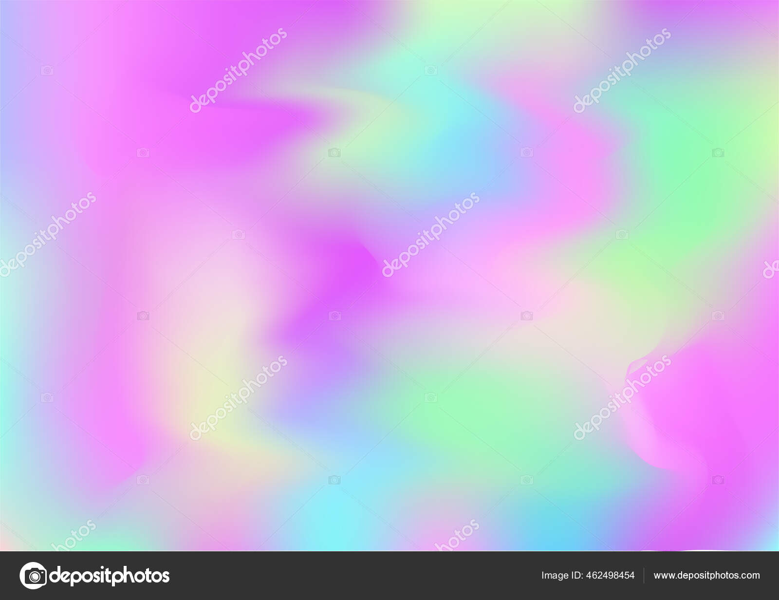 ホログラフィック ミニマル バナー Neon Paper Overlay 90音楽壁紙虹色ホログラフィック液体水平背景グラデーションガーリー箔ホロテル レインボーオーバーレイホログラムカバー ストックベクター C Yesheying
