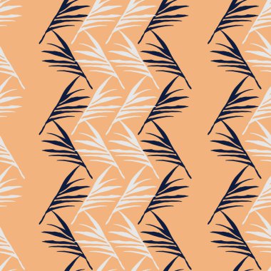 Hipster Tropikal Vektör Kusursuz Düzen. Monstera Feather Tüylü Karahindiba Muzu Tropikal Kusursuz Şekil Bırakıyor. Şık Yaz Kumaşları. Güzel Erkek Gömlekli Kadın Elbisesi dokusu. Doodle Çiçek Arkaplanı.