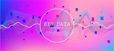 Düşen Parçacıklar Dertli Mor Vektör. Veri Akımı Asgari Afişi. Büyük Data Neon Duvar Kağıdı. 3D Akış Şekilleri Posteri. Pembe Mor Gelecekçi Gradyan Kaplaması. Renkli Geometrik Arkaplan.