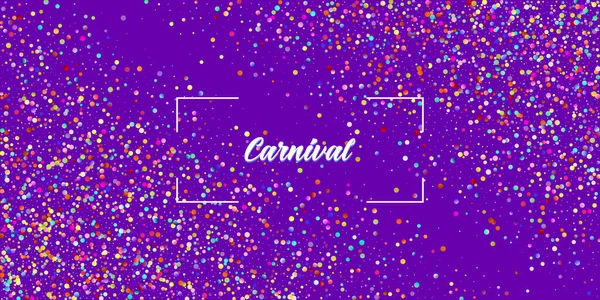 Karnaval Konfeti Patlama Vektör Arkaplanı. Renkli daireler, kabarcıklar, parlaklık dekorasyonu. Doğum günü, yeni yıl, noel partisi konfeti yağmuru. Düşen Renk Tinsel, Fiesta Kutlama Tasarımı.