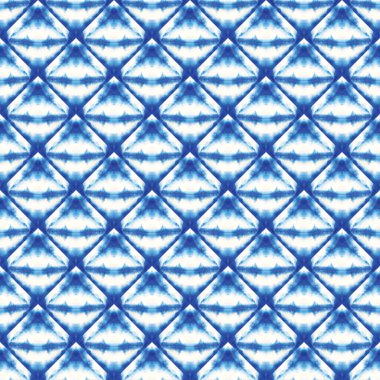 Mavi Japon kravatlı suluboya desenli. Suluboya fırça boyası. Çiçek Geometrik Kadın Kış Şablonu. Grunge Boya Fırçası Asyalı Teal. Geometrik El Boyalı Kumaş Doku.