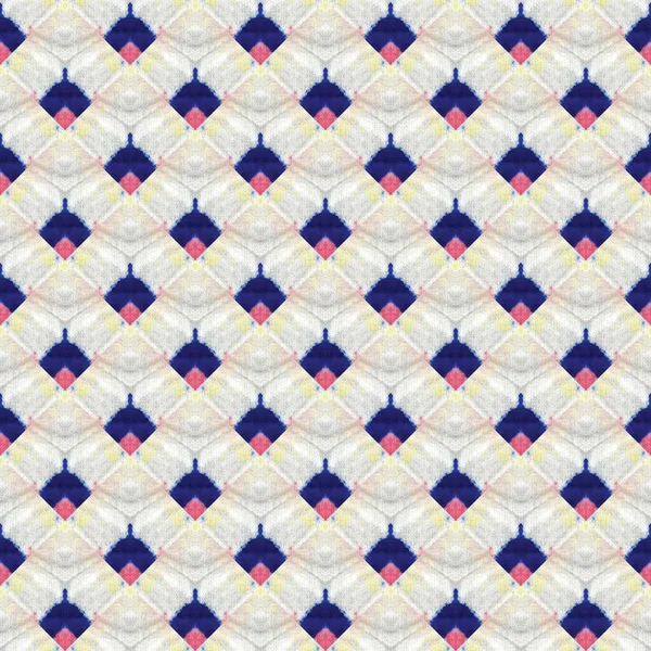 日本の水彩のシームレスなパターン 水彩ブラシペイント 花幾何学的な男性の冬のパターン 質感のペイントブラシアジアのティール 幾何学的な手描きファブリックデザイン — ストック写真