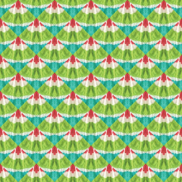 Japanese Watercolor Seamless Pattern Tie Dye Wabi Sabi Geometric Hand — Stock Photo, Image
