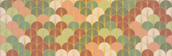 Ventilateur Japonais Golden Seamless Pattern Élégant Tissu Kimono Rich Vip — Photo