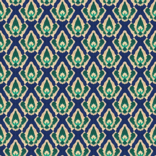 Japonský Akvarel Bezešvný Vzor Tie Dye Wabi Sabi Geometrický Ručně — Stock fotografie