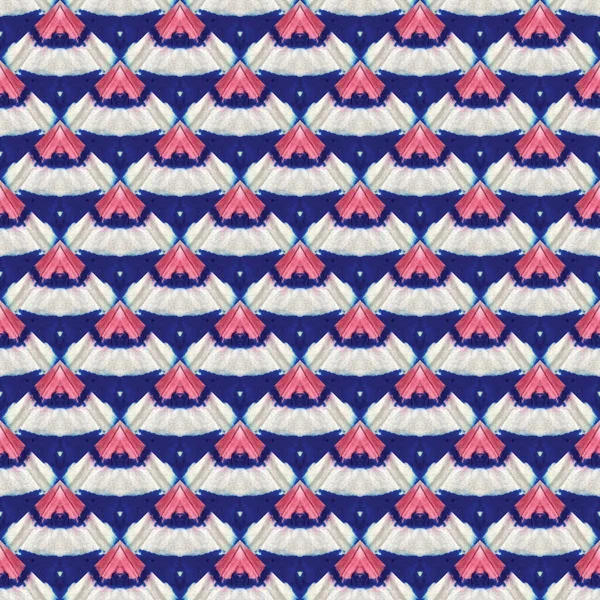 日本の水彩のシームレスなパターン 有機幾何学的オス冬パターン グランジペイントブラシアジアのティール 幾何学的な手描きのテキスタイルテクスチャ 水彩ブラシ ペイント Paint — ストック写真