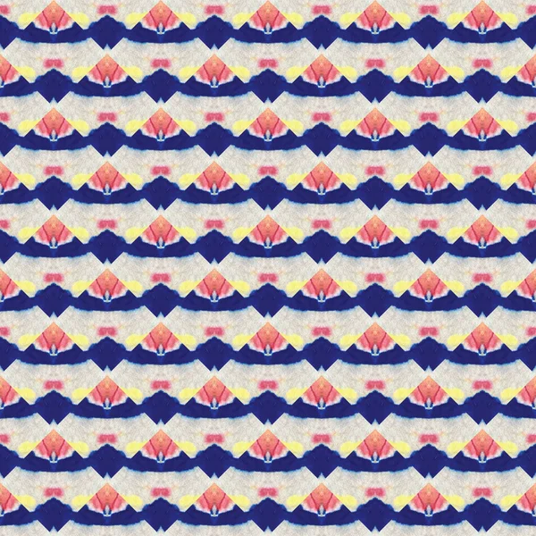 Japans Aquarel Naadloos Patroon Tie Dye Wabi Sabi Geometrische Hand — Stockfoto