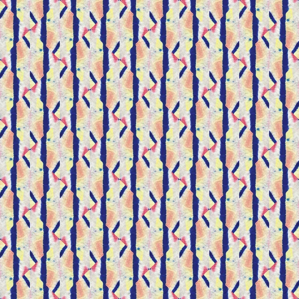 Японський Акварель Безшовний Tie Dye Wabi Sabi Геометрична Рука Малювала — стокове фото