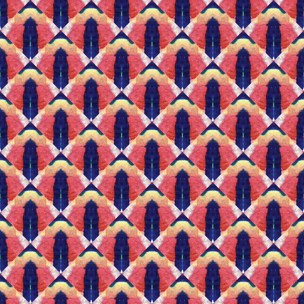 Japonský Akvarel Bezešvný Vzor Tie Dye Wabi Sabi Geometrický Ručně — Stock fotografie